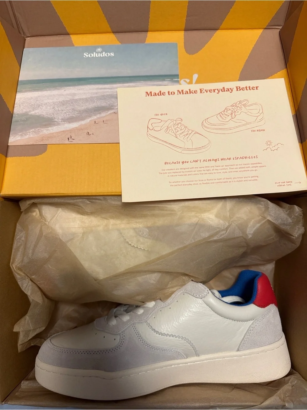 NWT Soludos The Roma Sneaker - size 9